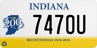 IN license plate 747OU