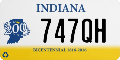 IN license plate 747QH