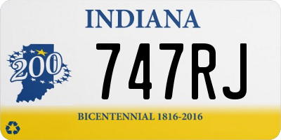 IN license plate 747RJ