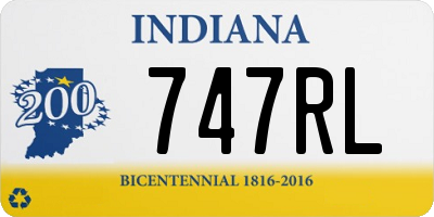 IN license plate 747RL