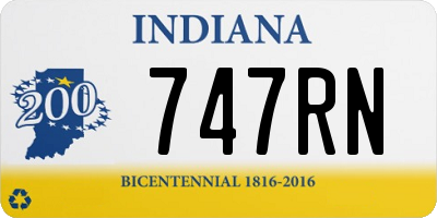 IN license plate 747RN