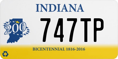 IN license plate 747TP