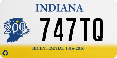 IN license plate 747TQ