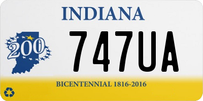 IN license plate 747UA