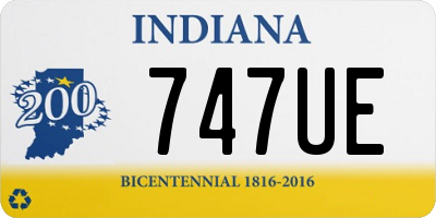 IN license plate 747UE