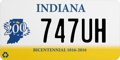 IN license plate 747UH