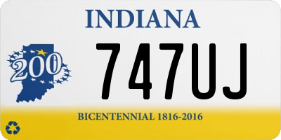 IN license plate 747UJ