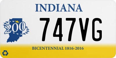 IN license plate 747VG