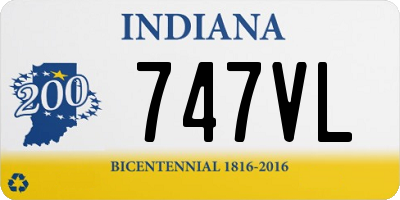 IN license plate 747VL