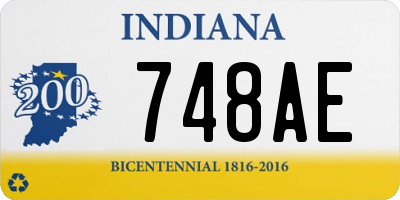 IN license plate 748AE