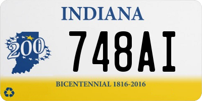 IN license plate 748AI