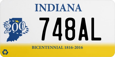 IN license plate 748AL