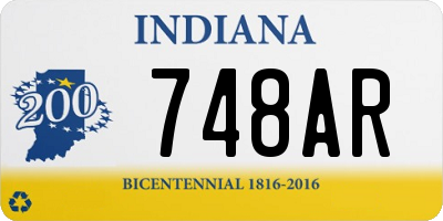 IN license plate 748AR