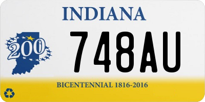 IN license plate 748AU