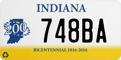 IN license plate 748BA