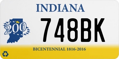 IN license plate 748BK