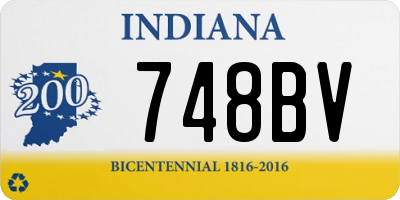 IN license plate 748BV