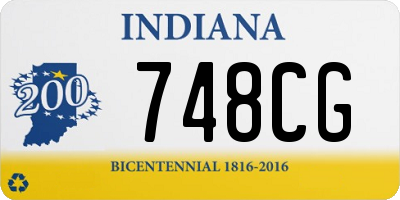 IN license plate 748CG