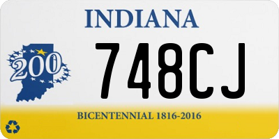 IN license plate 748CJ
