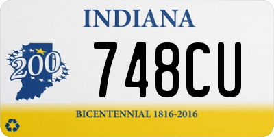 IN license plate 748CU