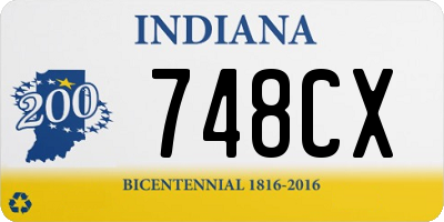 IN license plate 748CX