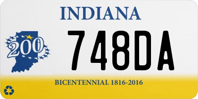 IN license plate 748DA