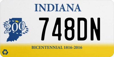 IN license plate 748DN