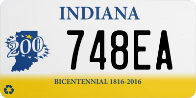 IN license plate 748EA