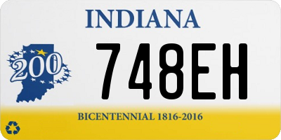 IN license plate 748EH