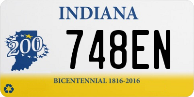 IN license plate 748EN