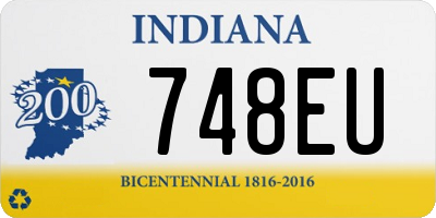 IN license plate 748EU