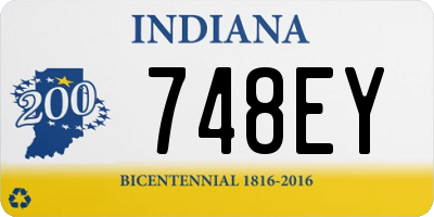 IN license plate 748EY