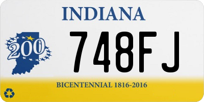 IN license plate 748FJ