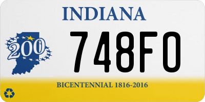 IN license plate 748FO