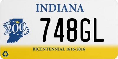 IN license plate 748GL