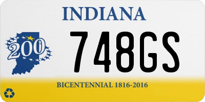 IN license plate 748GS