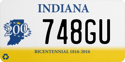 IN license plate 748GU