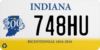 IN license plate 748HU