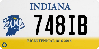 IN license plate 748IB