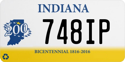 IN license plate 748IP