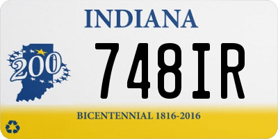 IN license plate 748IR