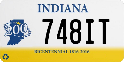 IN license plate 748IT