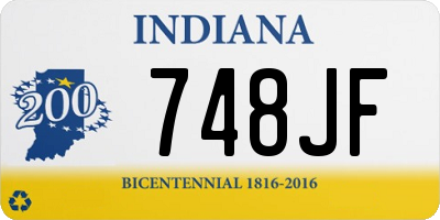 IN license plate 748JF