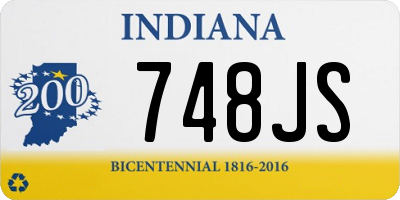 IN license plate 748JS