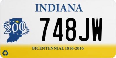 IN license plate 748JW