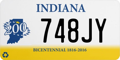 IN license plate 748JY