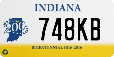 IN license plate 748KB