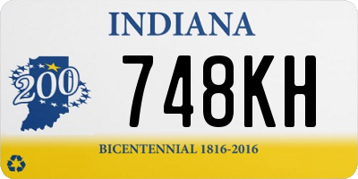 IN license plate 748KH