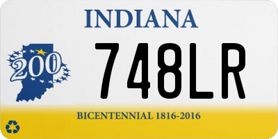 IN license plate 748LR