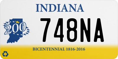 IN license plate 748NA